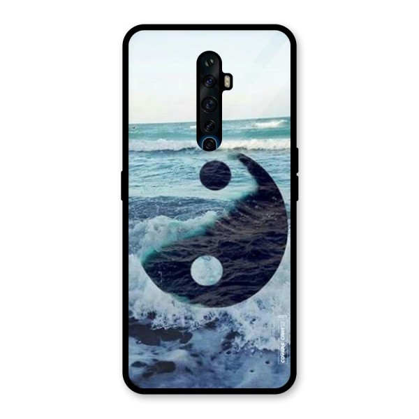 Oceanic Peace Design Glass Back Case for Oppo Reno2 Z