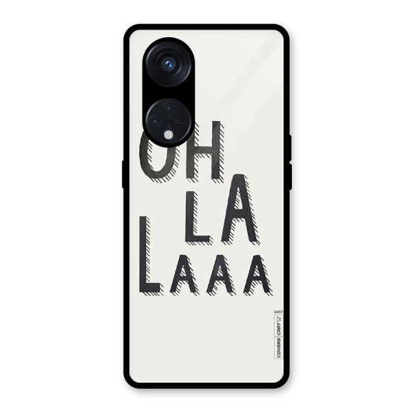 Oh La La Glass Back Case for Reno8 T 5G