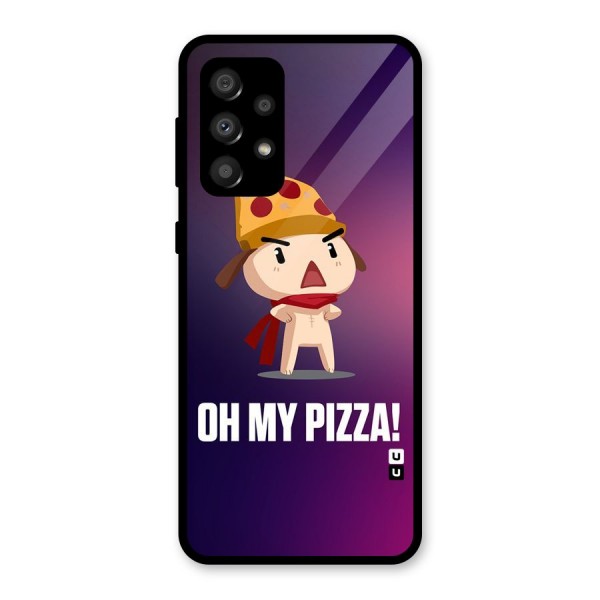 Oh My Pizza Glass Back Case for Galaxy A32