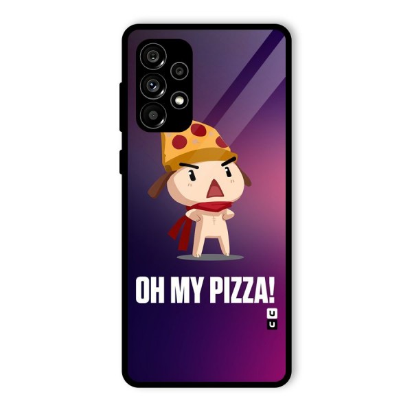 Oh My Pizza Glass Back Case for Galaxy A73 5G