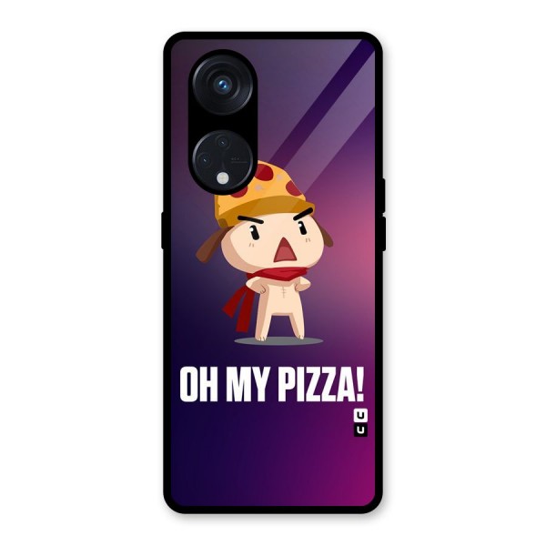 Oh My Pizza Glass Back Case for Reno8 T 5G