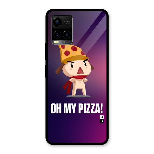 Oh My Pizza Glass Back Case for Vivo Y21 2021