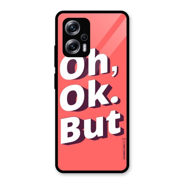 Oh Ok But Glass Back Case for Redmi K50i