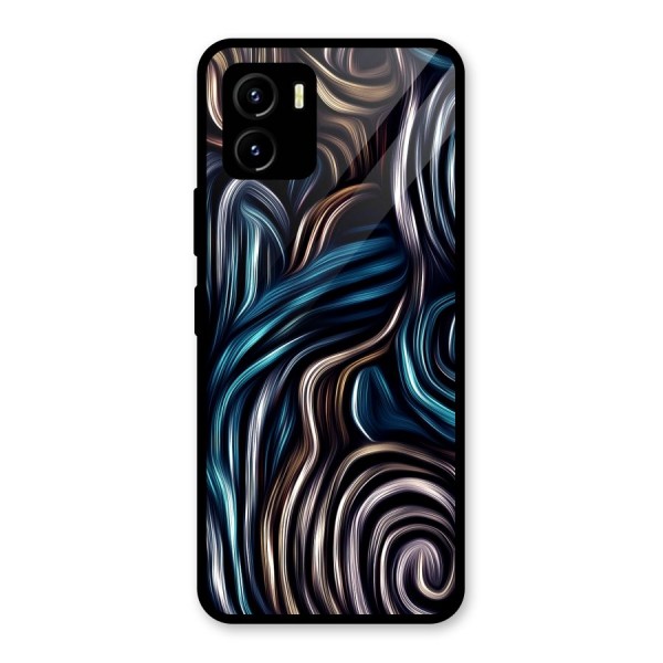 Oil Paint Artwork Glass Back Case for Vivo Y15s