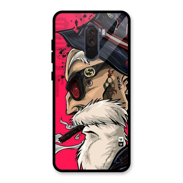 Old Man Swag Glass Back Case for Poco F1