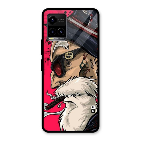 Old Man Swag Glass Back Case for Vivo Y21 2021