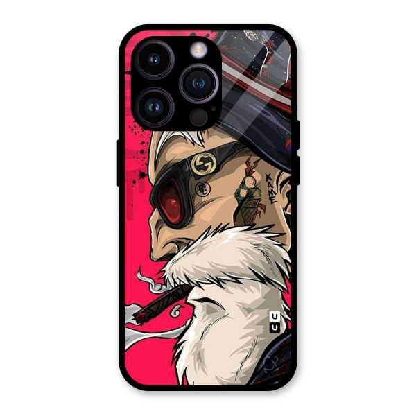 Old Man Swag Glass Back Case for iPhone 14 Pro