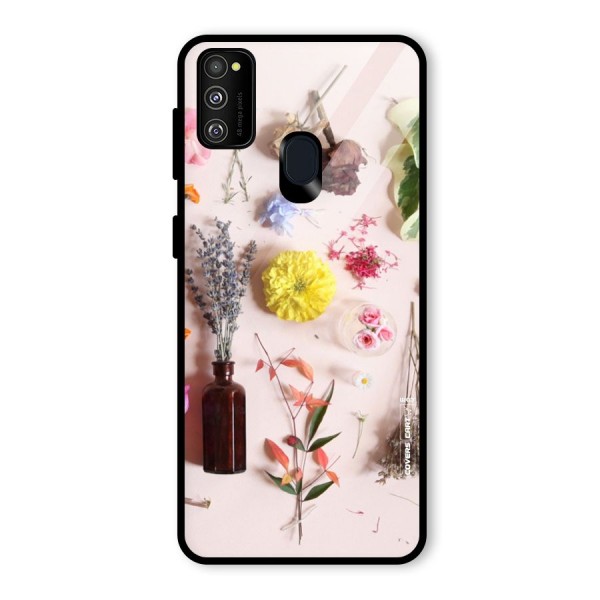 Old Petals Glass Back Case for Galaxy M21