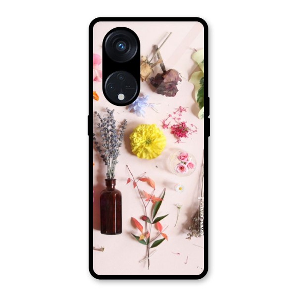 Old Petals Glass Back Case for Reno8 T 5G