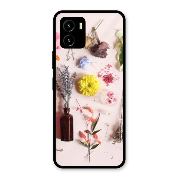 Old Petals Glass Back Case for Vivo Y15s