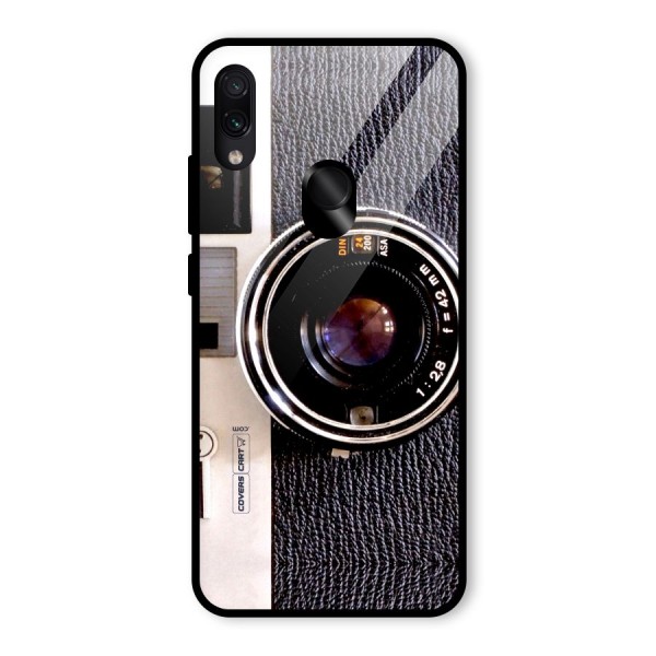 Old School Camera Glass Back Case for Redmi Note 7S