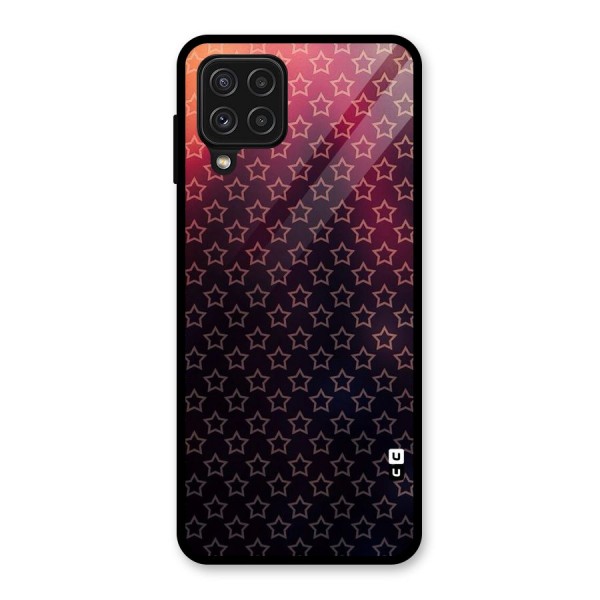 Ombre Stars Glass Back Case for Galaxy A22 4G