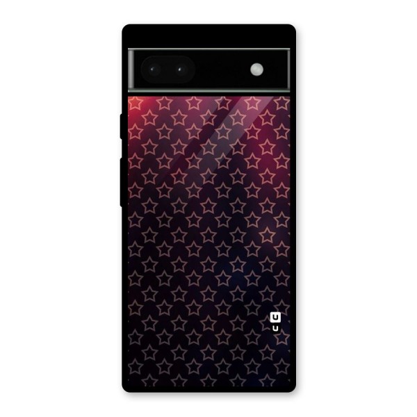 Ombre Stars Glass Back Case for Google Pixel 6a