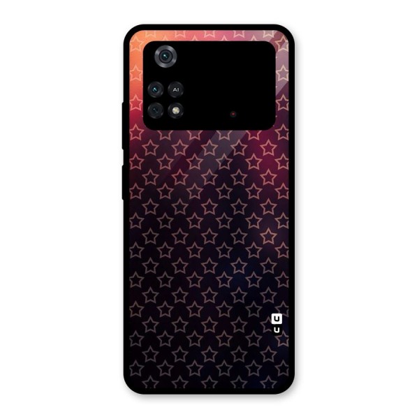 Ombre Stars Glass Back Case for Poco M4 Pro 4G