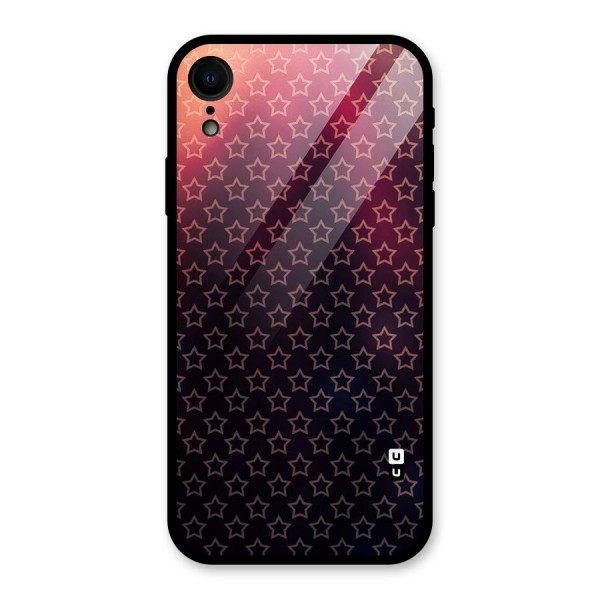 Ombre Stars Glass Back Case for XR