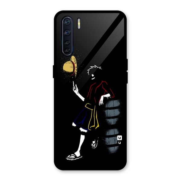 One Piece Luffy Style Glass Back Case for Oppo F15