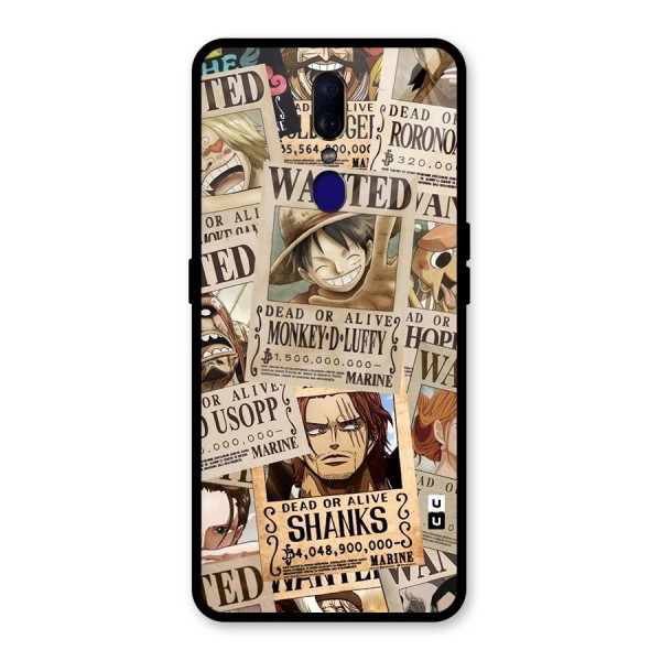 One Piece Most Wanted Glass Back Case for Oppo F11