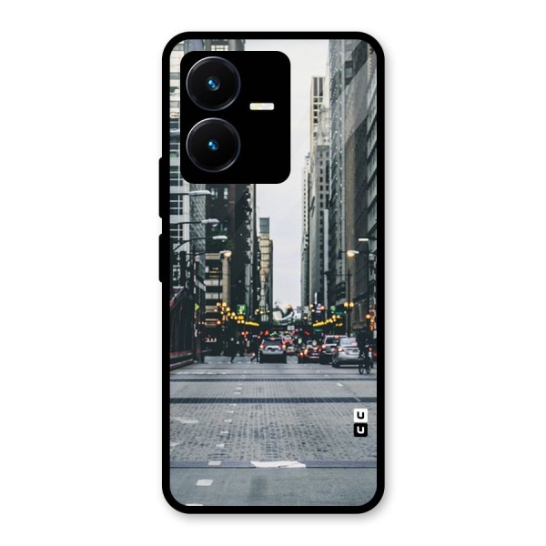 Only Streets Glass Back Case for Vivo Y22