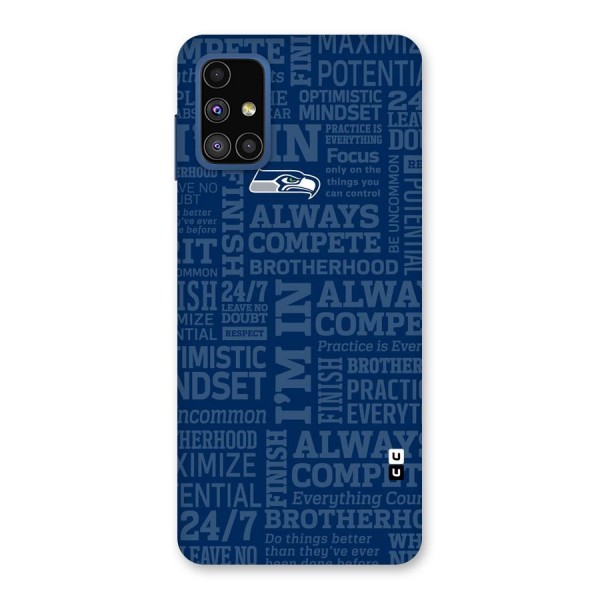 Optimistic Blue Back Case for Galaxy M51