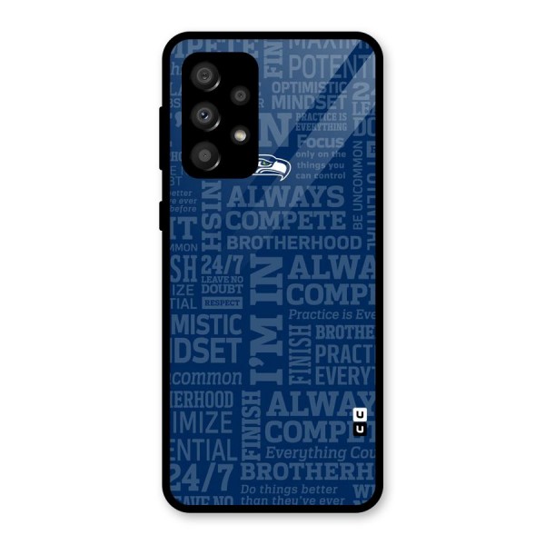 Optimistic Blue Glass Back Case for Galaxy A32