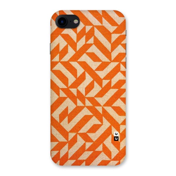 Orange Beige Pattern Back Case for iPhone SE 2020