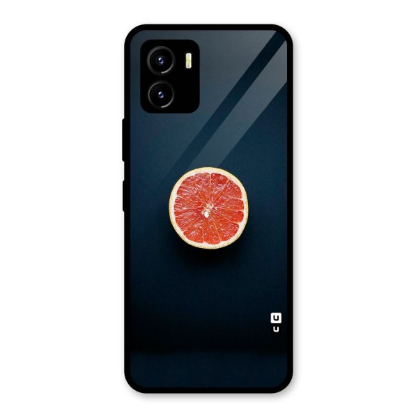 Orange Design Glass Back Case for Vivo Y15s