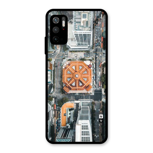 Orange Dome Glass Back Case for Poco M3 Pro 5G