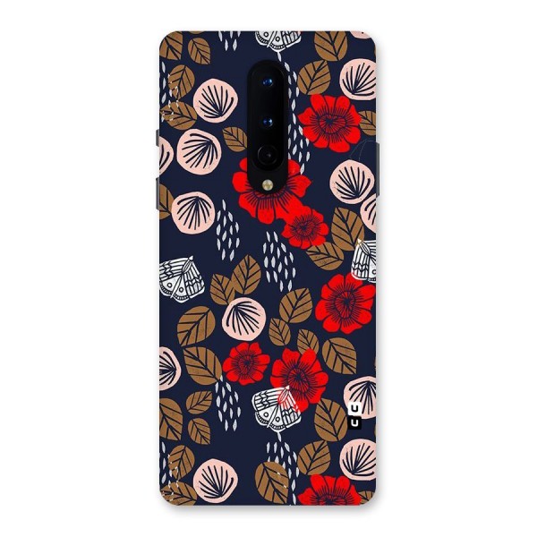 Orange Flora Back Case for OnePlus 8