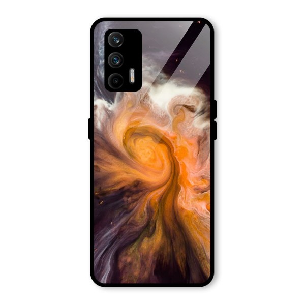 Orange Fusion Glass Back Case for Realme X7 Max