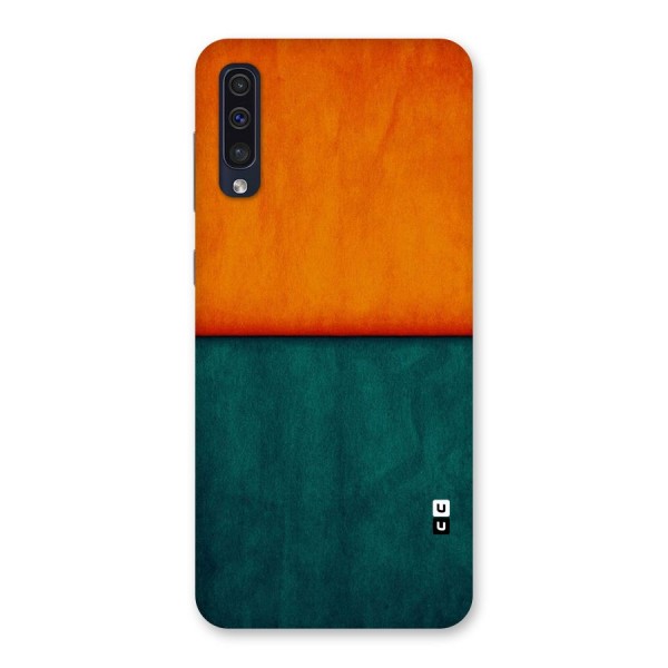 Orange Green Shade Back Case for Galaxy A50