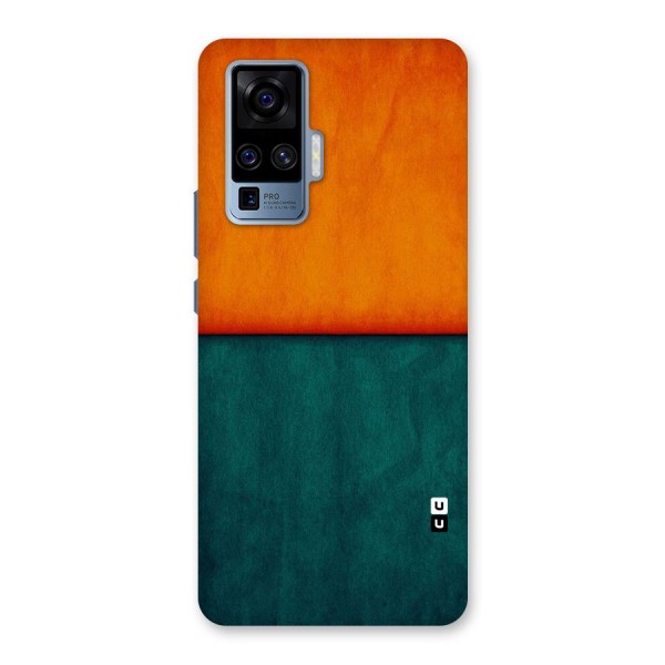 Orange Green Shade Back Case for Vivo X50 Pro