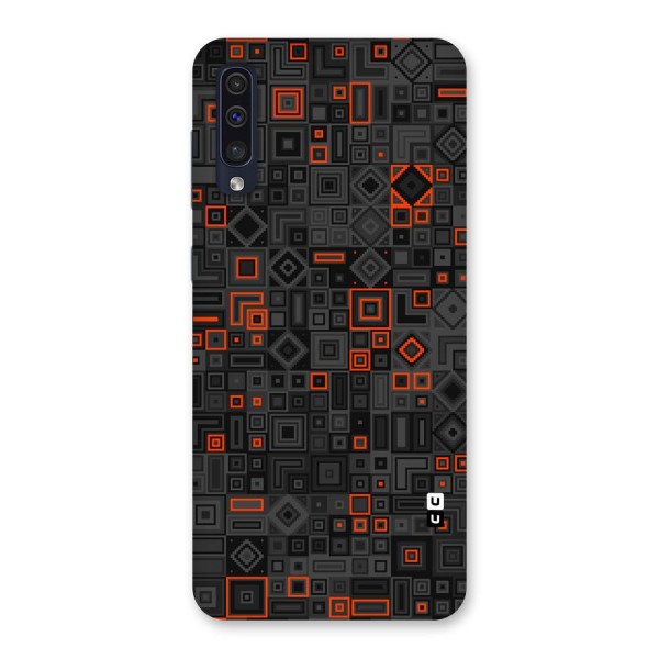 Orange Shapes Abstract Back Case for Galaxy A50s