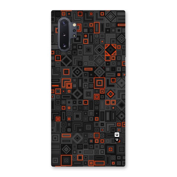 Orange Shapes Abstract Back Case for Galaxy Note 10 Plus