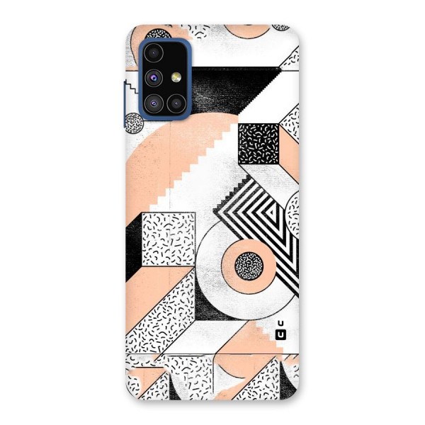 Orange Zig Zag Back Case for Galaxy M51