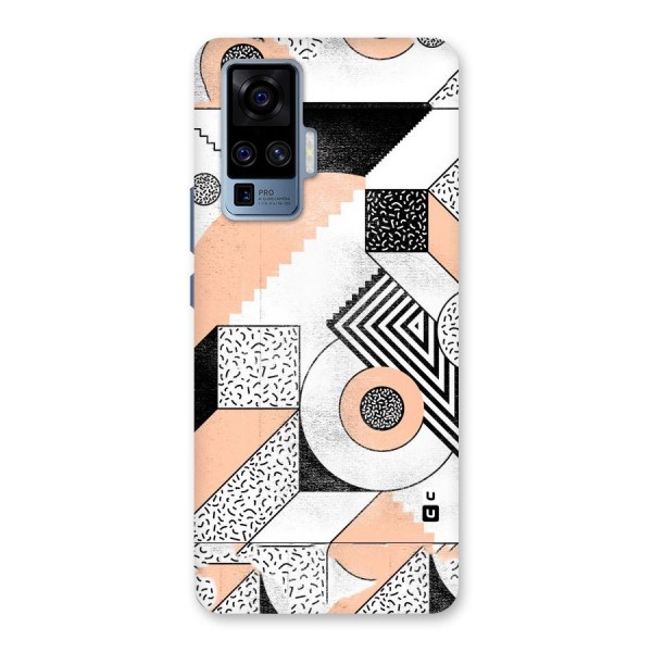 Orange Zig Zag Back Case for Vivo X50 Pro