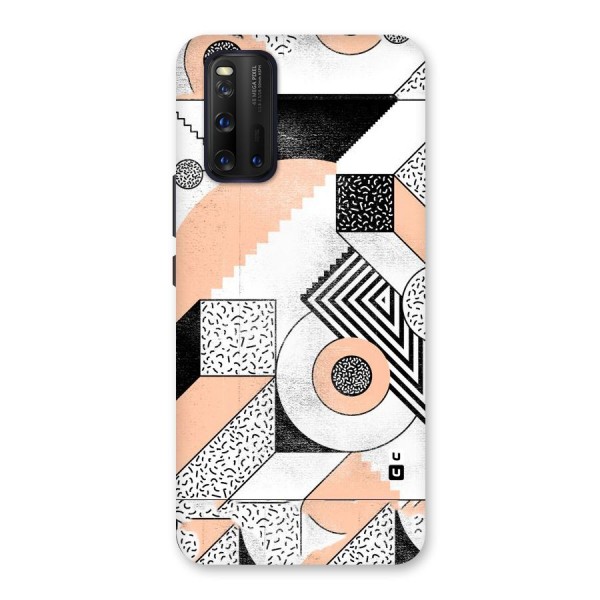 Orange Zig Zag Back Case for Vivo iQOO 3