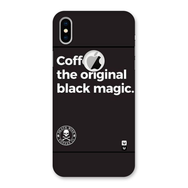 Original Black Magic Back Case for iPhone XS Logo Cut