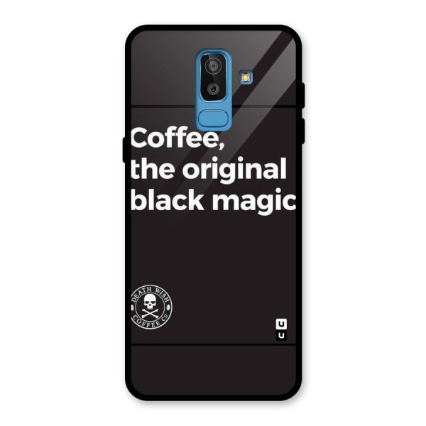 Original Black Magic Glass Back Case for Galaxy J8