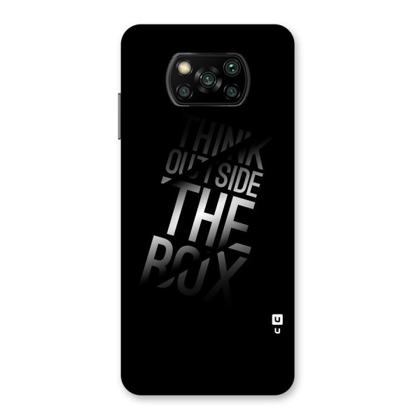 Outside The Box Back Case for Poco X3