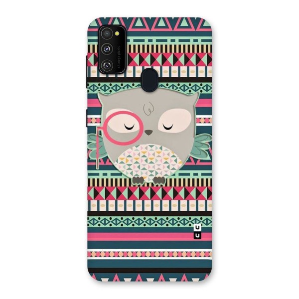 Owl Cute Pattern Back Case for Galaxy M21