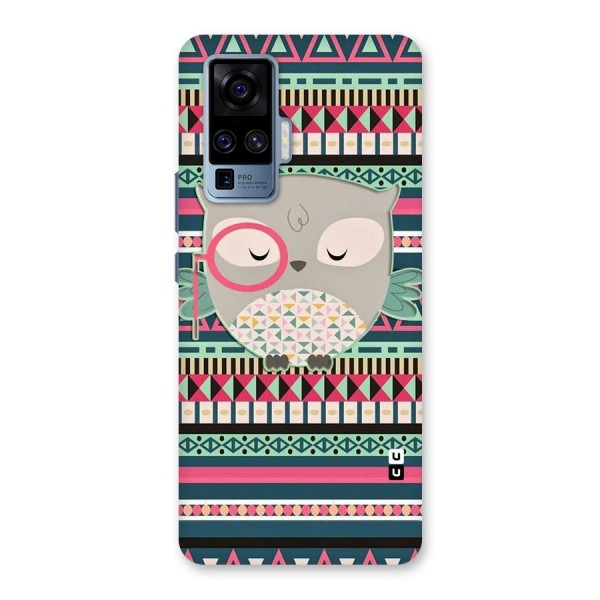 Owl Cute Pattern Back Case for Vivo X50 Pro