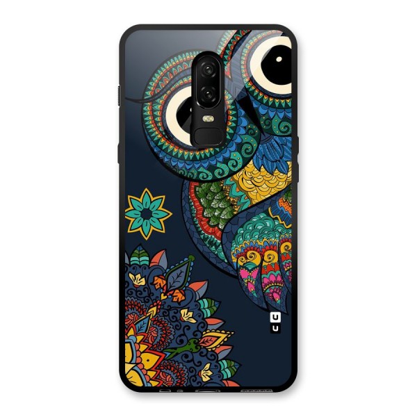 Owl Eyes Glass Back Case for OnePlus 6