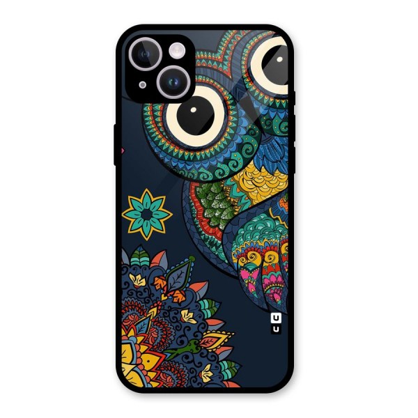 Owl Eyes Glass Back Case for iPhone 14 Plus