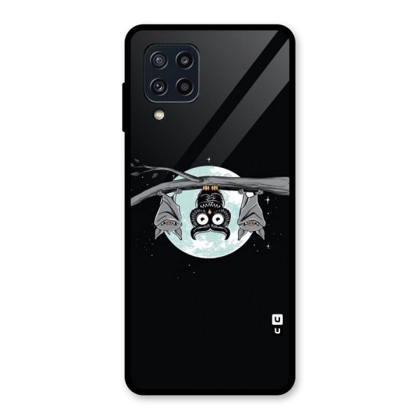 Owl Hanging Glass Back Case for Galaxy M32