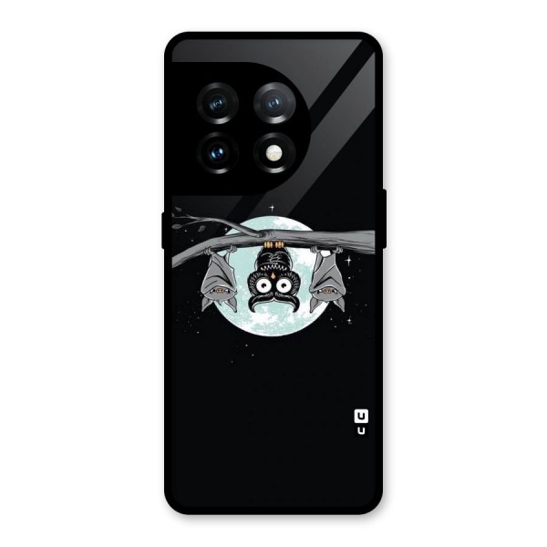 Owl Hanging Glass Back Case for OnePlus 11