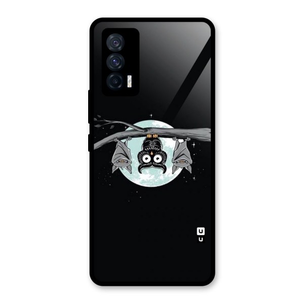 Owl Hanging Glass Back Case for Vivo iQOO 7 5G