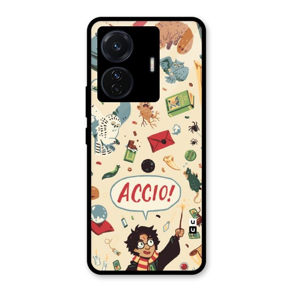 Owl Letter Glass Back Case for Vivo iQOO Z6 Pro