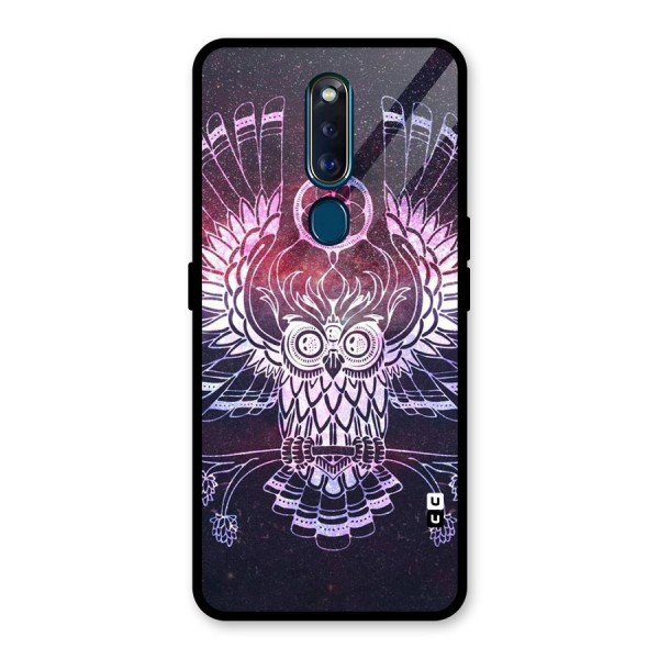 Owl Quirk Swag Glass Back Case for Oppo F11 Pro