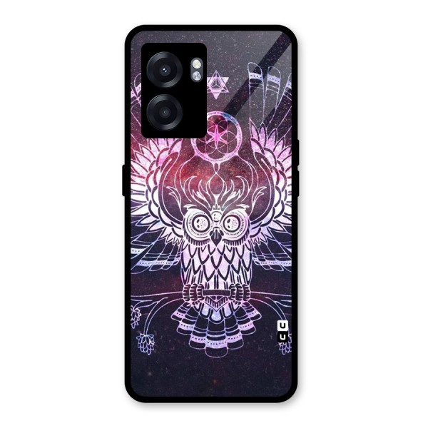 Owl Quirk Swag Glass Back Case for Oppo K10 (5G)