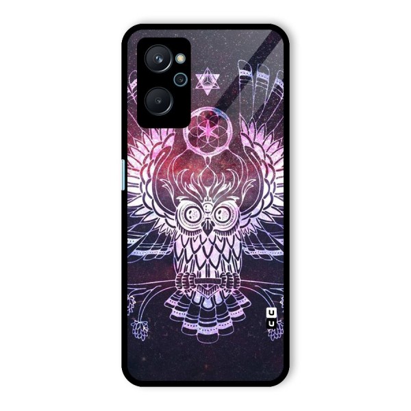 Owl Quirk Swag Glass Back Case for Realme 9i